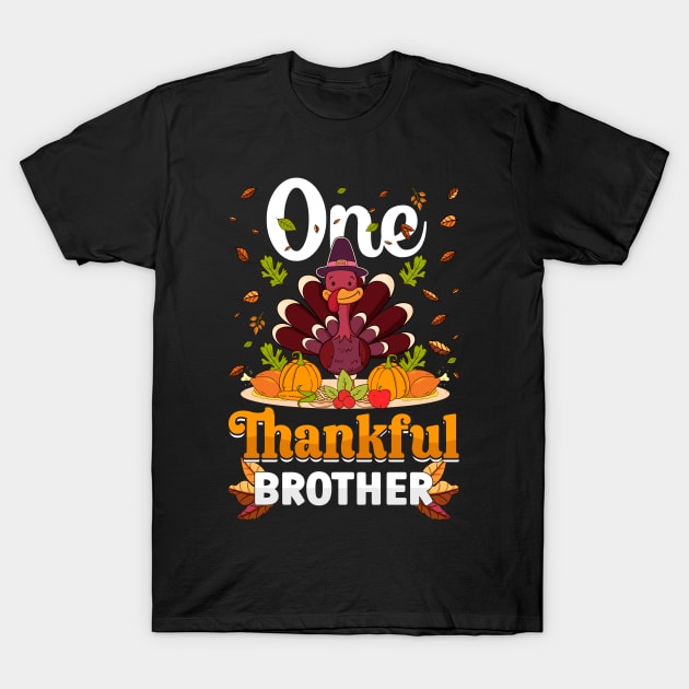 Thanksgiving day November 24 One thankful brother T-Shirt by ahadnur9926